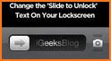 Slide to unlock - Lock screen related image