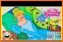 Princess Color by Number – Princess Coloring Book related image