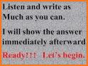 Listen and Write - English dictation listening related image