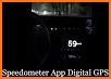 GPS HUD View Speedometer & Street Navigation related image