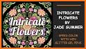 Glitter Flowers Coloring Book related image