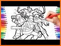 Ninja Hero Turtle Coloring Book related image