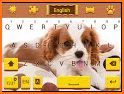 Pink Cute Puppy Keyboard Theme related image