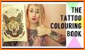 Tattoo Color by Number : Adult Coloring Book Pages related image