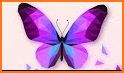 Butterfly No Poly Art - Polygon Puzzle By Number related image