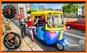 Modern Tuk Tuk Auto Rickshaw: City Driving related image