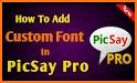 PicSay Pro Font Pack - A related image