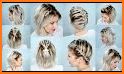 Hairstyles for short hair DIY step by step related image