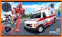 Doctor Robot Ambulance Transform Robot Rescue Game related image