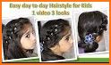 Hairstyles step by step for children :short hair related image