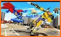 Flying Hero Rescue City Car Transform Robot Games related image