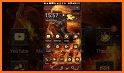 Flaming Wild Lion Launcher Theme Live HD Wallpaper related image