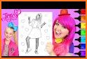 Jojo a Siwa Coloring Book related image