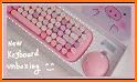 Pink Cute Bear Keyboard Background related image