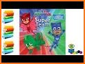 PJ Super Masks Heroes Coloring Book related image