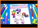 Unicorn Coloring Book related image