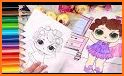 Coloring Surprise Dolls lol for Kids related image