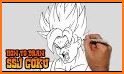 How to draw Super Saiyan DBZ related image