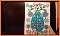 Easter eggs coloring book related image