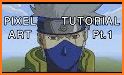 Pixel Art Kakashi Coloring Game related image