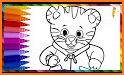 Dani Tiger Coloring Book related image