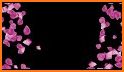 Pink Rose Pedals Keyboard Background related image