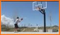 energy toss - shoot basketballs into hoops - sport related image