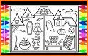 Coloring Halloween for kids related image