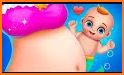 Pregnant mermaid mommy & newborn babysitter game related image