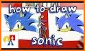 How to color Sonic Hedgehog related image