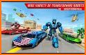 Limo Robot Car Transform: Police Robot Game 2022 related image