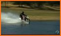 Water Surfing Motorbike Stunt related image