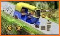 Superhero Tuk Tuk Rickshaw: Stunt Driving Games related image