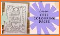 Colorful pages: free adult coloring and meditation related image