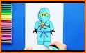 How to color ninjago LEGO related image