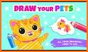 Pets Drawing for Kids and Toddlers games Preschool related image