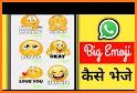 Big emoji stickers & Talk emoji for WhatsApp related image