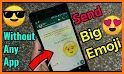 Big emoji stickers & Talk emoji for WhatsApp related image