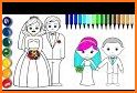 Wedding Coloring Pages Bride And Groom related image