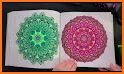 Mandala coloring book adults related image