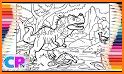 Dinosaur Coloring Pages Puzzle related image