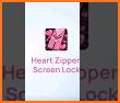 Heart zipper screen lock related image