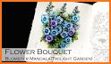 Flowers Bouquet Coloring Book - Color By Number related image