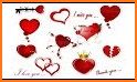 Love Stickers / romance stickers for couples related image