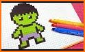 pixel draw heroes related image