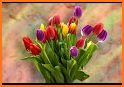 Flower Wallpaper Tulip Pattern Theme related image