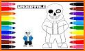 sans under coloring tale cartoon related image