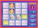 Princess memory game for kids related image