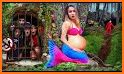 Pregnant mermaid mommy & newborn babysitter game related image