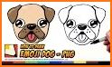 Puppy dog coloring - Cute puppies draw & paint related image